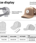 Size chart for Low Profile Trucker Cap For Men With Adjustable Buckle Fit Comfortably All Day No Crying On The Yacht Fun Casual Summer Hat