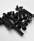M8-1.25 X 100mm Flat Head Hex Socket Cap Screws Set Of 8 With Hex Wrench Black Oxide 304 Stainless Steel 18-8 Full Thread Metric Bolts