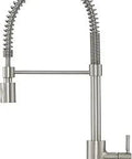Foodie Single-Handle Pre-Rinse Kitchen Faucet With Twist-Action Spray Head 1.75 GPM at 60 PSI stainless steel finish