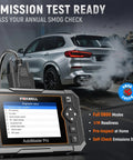 NT510 Pro OBD2 Scanner For Porsche Two In One Diagnostic Tool And 12 Volt Battery Tester showing emissions test ready screen
