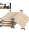Must Have New Magic Racks Door Painting Drying Rack Set For Cabinets And Trim Pro Grade I Type Design Pack Of 24 showing stacked racks with packaging box