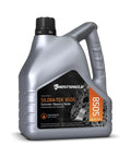 Heavy Duty Penetrating Concrete Sealer And Ultra Concentrate Water Oil Salt Repellent Makes Four Full Gallons From Just One in a gray container.
