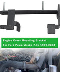 Engine Cover Mounting Bracket YC3Z6A955AA for Ford Powerstroke 7.3L 1999 2003 with bolts and engine view