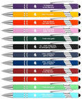 12 Piece Funny Emergency Nurse Pens Bulk Retractable Writers With Killer Hospital Vibes Solid Steel Body And Touchscreen Stylus Tip, colorful designs.