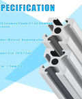 10 Pieces Of 1000 mm 2020 Aluminum Extrusion European Standard Anodized Linear Rail T Slot Profiles for DIY CNC and 3D Printer Builds