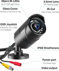 Dope Crystal Clear 1080P 1920TVL Outdoor Indoor Security Camera Bullet 4 In 1 TVI CVI AHD CVBS Hybrid for Analog DVR CCTV Systems
