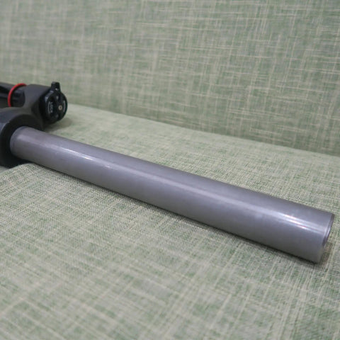Close-up of 26 Inch Suspension Fork for Mountain Bikes, Single Shoulder 28.6mm Straight Tube, Ultralight Aluminum Alloy.