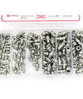120 Piece Hydraulic Grease Fittings Kit With M6 And M10 Zerk Fittings In Straight 45 Degree And 90 Degree Angles For Automotive