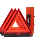 DOT Approved Vehicle Safety Triangles Three Pack With Carry Case Emergency Reflective Warning Signs for roadside breakdowns waterproof