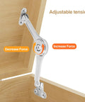Adjustable Lid Stay Hinges For Small Wooden Toy Boxes And Chests, Zinc Alloy Lid Supports For Smooth Safe Opening installed on box lid.
