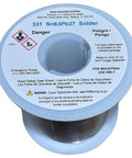 Spool of Lead Solder Wire 63/37 Tin-Lead Core .031 Inch Diameter, 1 Pound Spool With Water Soluble Flux 331 For Electronics