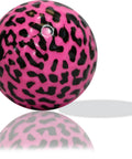 Leopard Print Novelty Golf Balls 12 Pack With Pink And Yellow Leopard Design For Gifts Tournaments League Events Collectors