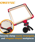 Badass Two Pack Strap Band Clamps With Quick Release Levers And Ergonomic Handles For Woodworking Cabinets Drawers And Irregular Pieces deliver a secure grip on various shapes.