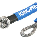 Blue and gray 2 Pack Three Eighths Inch Sixteen Inch Synthetic Recovery Shackle With Protective Sleeves, 24,200 Lbs Breaking Strength