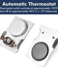Automatic Magnetic Thermostat Switch With High Temperature Resistant Wire For Fireplace Blower Fans, Wood Stoves, Gas Log Fireplaces