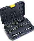 12 Piece Screw Extractor Set Easy Out Kit With Storage Case For Quick Removal Of Damaged Or Stripped Screws No Fuss Pro Grade Gear