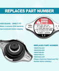 Radiator Cap for Honda Accord Civic CRV Odyssey and Pilot From 1992 To 2008 With Reliable Pressure Valve And Coolant Seal Replacement