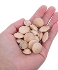 Hand holding Wood Plug Screw Hole Covers Set 160 Pcs For Furniture And Beds Mushroom Head Hardwood Stoppers