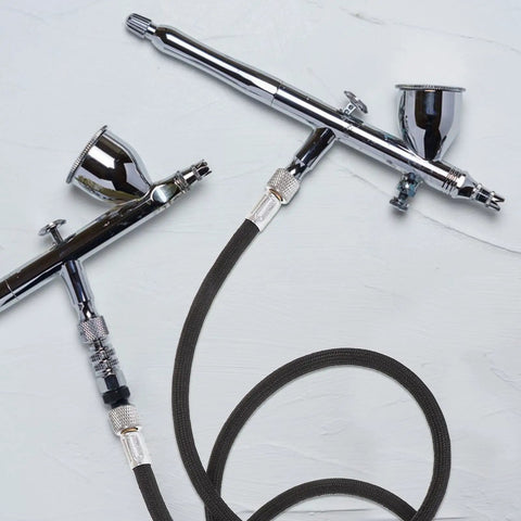 Flexible Airbrush Hose Extension With Gotta Love Flexibility And Plug And Play Quick Connect For Smooth Spray Painting Flow Plus Universal 1/8 Connector For Zero Hang Ups with spray gun and hose