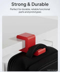 Red plastic hook made from ABS Filament 1.75mm 1kg Spool Black Heat Resistant For 3D Printing, holding a black bag