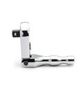 Three Eighths Inch Drive Stubby Teardrop Ratchet With Flexible Head 84-Tooth Five Inch Handle For Tight Spots Chrome Finish
