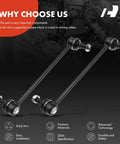 Front Sway Bar Link Stabilizer For Lexus ES300 ES330 RX330 RX350 RX450h RX450hL And Toyota Avalon Camry Highlander Solara Venza 2001 To 2019 Heavy Duty Suspension Link For Smooth Quiet Ride And Precise Handling, pair steel