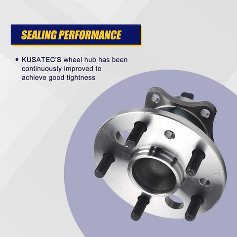 512207 Rear Right Wheel Bearing And Hub Assembly Direct Fit For Lexus ES300 ES330 ES350 Avalon Camry Highlander Solara With 5 Lug Bolts And 4 Wheel ABS Now showing hub close-up with 5 lug bolts.