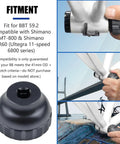 16-Notch Bottom Bracket Tool Black For 41mm OD Threaded BB, Precision Fit In CNC Aluminum, Compatible With Shimano BBR60 MT-800 and BBT-59.2