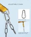 Heavy Duty Swing Seat With 660 Lb Capacity Anti Rust Chains 68.9 Inch Long And Plastic Coated 23.6 Inch Tree Straps With Locking Buckles