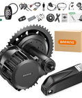 CAN Bus Programmable Mid Drive Ebike Motor Kit 1000W 48V/52V For 68-120mm BB Mountain Bikes Electric Bike Conversion components