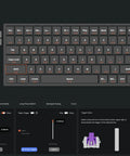 Keychron K2 HE ANSI RGB customizable keyboard software interface showcasing key layout and features for Next Level Wireless Gaming Mechanical Keyboard With Compact 96 Layout And Rapid Magnetic Switches Hot Swap Programmable Rgb Backlight Bluetooth Wired Setup Fire Performance For Mac Windows.