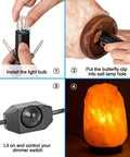 Himalayan Salt Lamp Replacement Cord And Bulb With Dimmer Switch installation and operation steps.