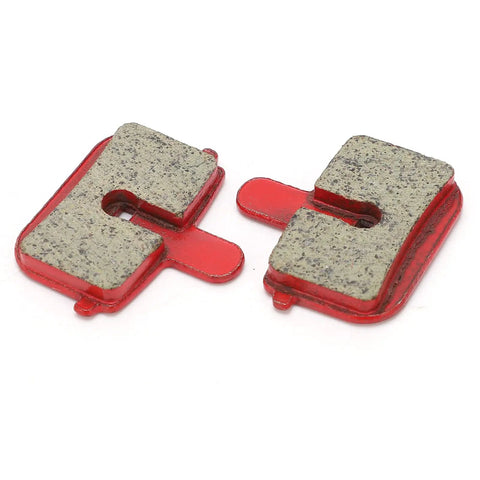 Eight Piece Disc Brake Pads Set For Bikes Quiet Lightweight Resin Semi Metal Braking Replacement shown front view