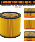 Replacement Vacuum Filter For Vacmaster And Hart Shop Vacuums 5 To 20 Gallon Replaces VCFS VCFF Filters with PU and metal core