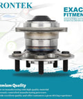 Rear Wheel Hub Bearing Assembly Set Compatible With Toyota RAV4 1996 2003 Without ABS 5 Lug 2 Piece Replacement 512213 image