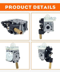 Carburetor For Echo SRM 210 Weedeater Replacement RB K75 A021000742 A021000740 A021000741 Direct Fit showing various views