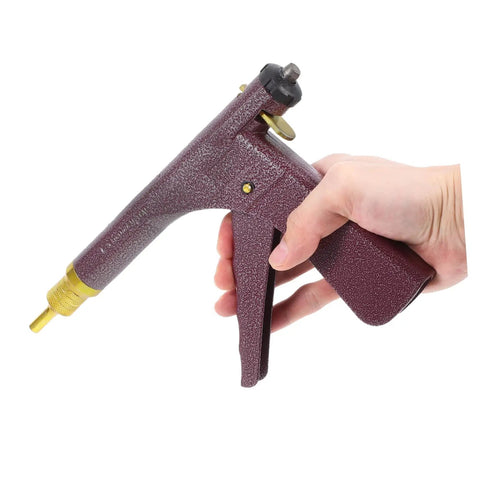 Complete Heavy Duty Motorcycle Tire Repair Kit Featuring Abs Metal Plug Insertion Tool for Tubeless Street Bikes and Scooters, ergonomic grip tool.