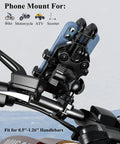 Beefy Heavy Duty Motorcycle Phone Mount With Vibration Dampener And Anti Shake Handlebar Cradle For Bikes Scooters And ATVs
