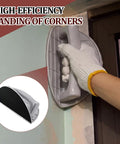 Using Pro Grade Drywall Corner Sander Kit With 24 Reusable 9 Inch Hook And Loop Discs on corner