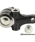 Front Lower Suspension Ball Joint For Mazda Miata 1990 To 1997 And 1999 To 2005 Replacement, Heavy Duty Pivot For Stable Handling, Precise Steering, Durable OE Style Fit And Easy Installation. Black steel ball joint with nut and cotter pin