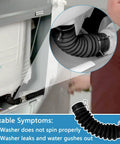 Washer Drain Hose Assembly For LG And Kenmore Washers With Thick Tub To Pump Connector And Stainless Steel Clamps installation