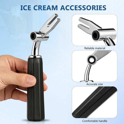 Adjustable Ice Cream Machine Valve Handle Replacement Part Built Tough From Plastic And Metal Lever Ready For Ice Cream Makers