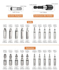 Damaged Screw Extractor Kit 22 Piece Set For Home DIY And Garden Projects Easy Out Stripped Screw Remover Alloy Steel details