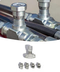 Stb G Three Eighths Inch Hydraulic Flow Control Valve With L08 M14 Connection for Mini Excavator 0.8 to 2 Ton alloy steel.