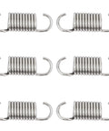 Heavy Duty Replacement Furniture Springs For Couch And Recliner Sofa Bed Repair, 2 Inch Tight Steel Coils, 6 Pack showing six stainless steel coils.