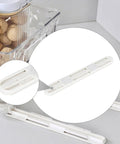 Heavy Duty Side Mounted Ball Bearing Drawer Slides Full Extension Cabinet Hardware in white, showcasing smooth glide track detail.