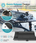 MKA 16 03 Quick Release Bracket Heavy Duty Replacement For Trolling Motors Compatible With Ulterra Terrova PowerDrive V2 on boat