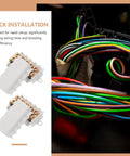 4 Pack Electrical Connector Block Quick Connectors For Wiring Space Saving Design For Cabinets And Industrial Use 80A Overheating Prevention Fast Installation Plug And Play Wiring With Various Wire Gauges