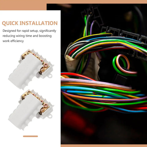 4 Pack Electrical Connector Block Quick Connectors For Wiring Space Saving Design For Cabinets And Industrial Use 80A Overheating Prevention Fast Installation Plug And Play Wiring With Various Wire Gauges