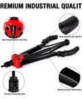 16 Inch Semi Automatic Rivet Nut Tool Kit With Quick Swap Mandrels And Sleek Portable Case showing ergonomic grips and alloy body.